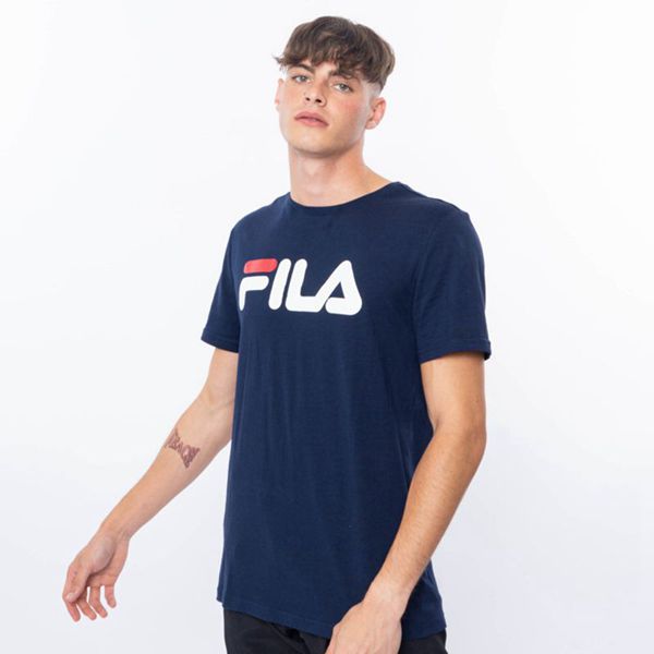 Camisetas Manga Corta Fila Hombre Azul Marino - Deckle - España 570284AKD